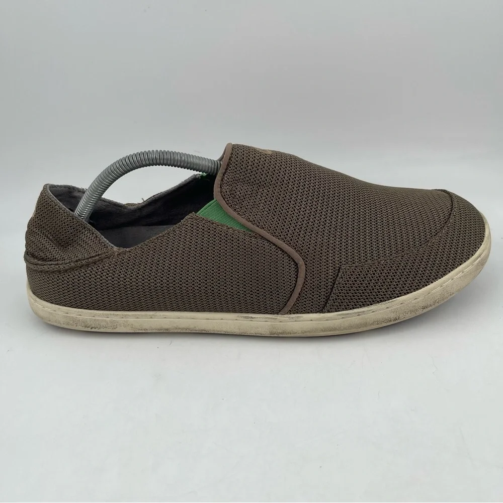 Olukai Men’s Nohea Mesh Mustang - Lime Slip-On Shoes Loafers - SIZE 11.5